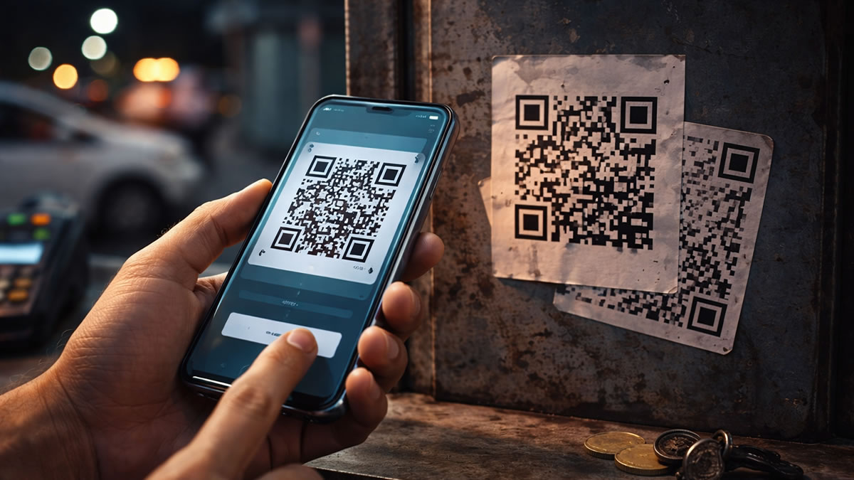 Golpe do QR Code falso cresce em estacionamento e delivery